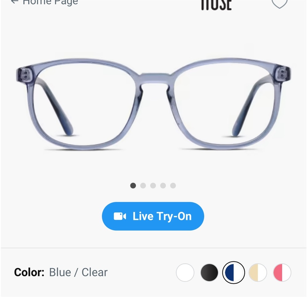 Muse blue clear prescription glasses -have 5 frames I will bundle together!